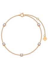 very nice gold simulated diamonds girls bracelet